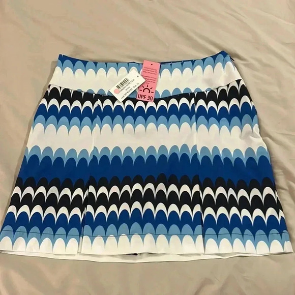 NWT Women’s performance front pleat beachy waves golf skirt / skorts size 10 - Picture 3 of 8